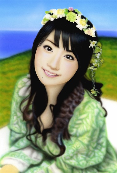 �l���̊G�i�l����j�^Figure painting�FNana Mizuki�^�����ށX