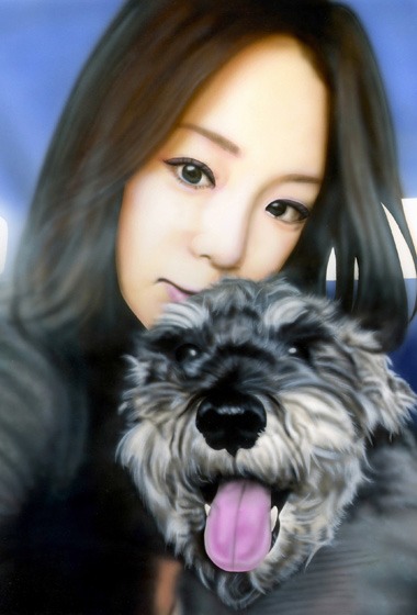 �l���̊G�i�l����j�^Figure painting�FMayuka and Ralph