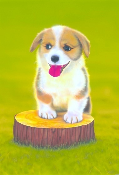 �q���̊G�F�R�[�M�[�^Corgi-2