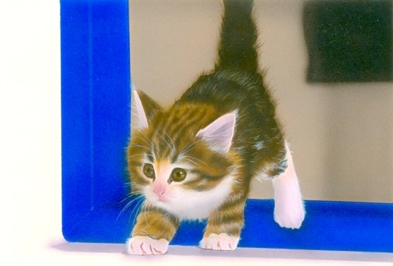 �q�L�̊G�F�u�V�тɍs�����I�v�iNorwegian Forest Cat�j