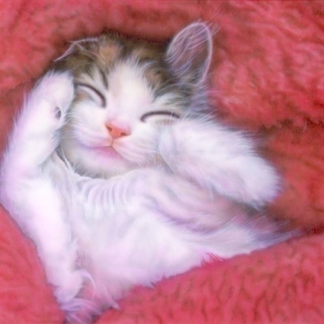 �q�L�̊G�Fapril_forestcat