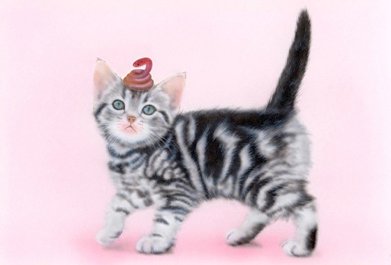 �q�L�̊G�F�w�r�̂��L Happy New Year 2013 �i���E�ŏ��̃w�r���A�����J���E�V���[�g�w�A�j