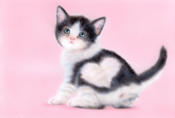 �q�L�̊G�F�u�n�[�g�͗l�̎q�L�vB.K.S.N:�n�`����Heart