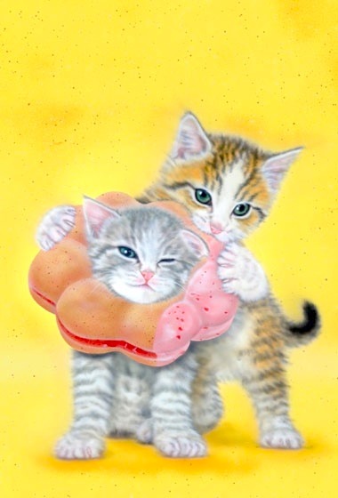 �q�L�̊G�F�|���f�j���C�I���ƐH�~�̌Z