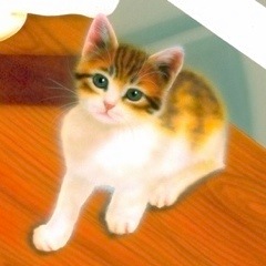 �q�L�̊G�F���̏�̂ɂ��