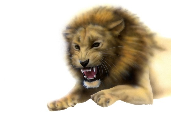 ���C�I���̊G�^Lion�F�i���郉�C�I��