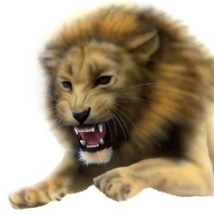 ���C�I���̊G�^Lion�F�i���郉�C�I��